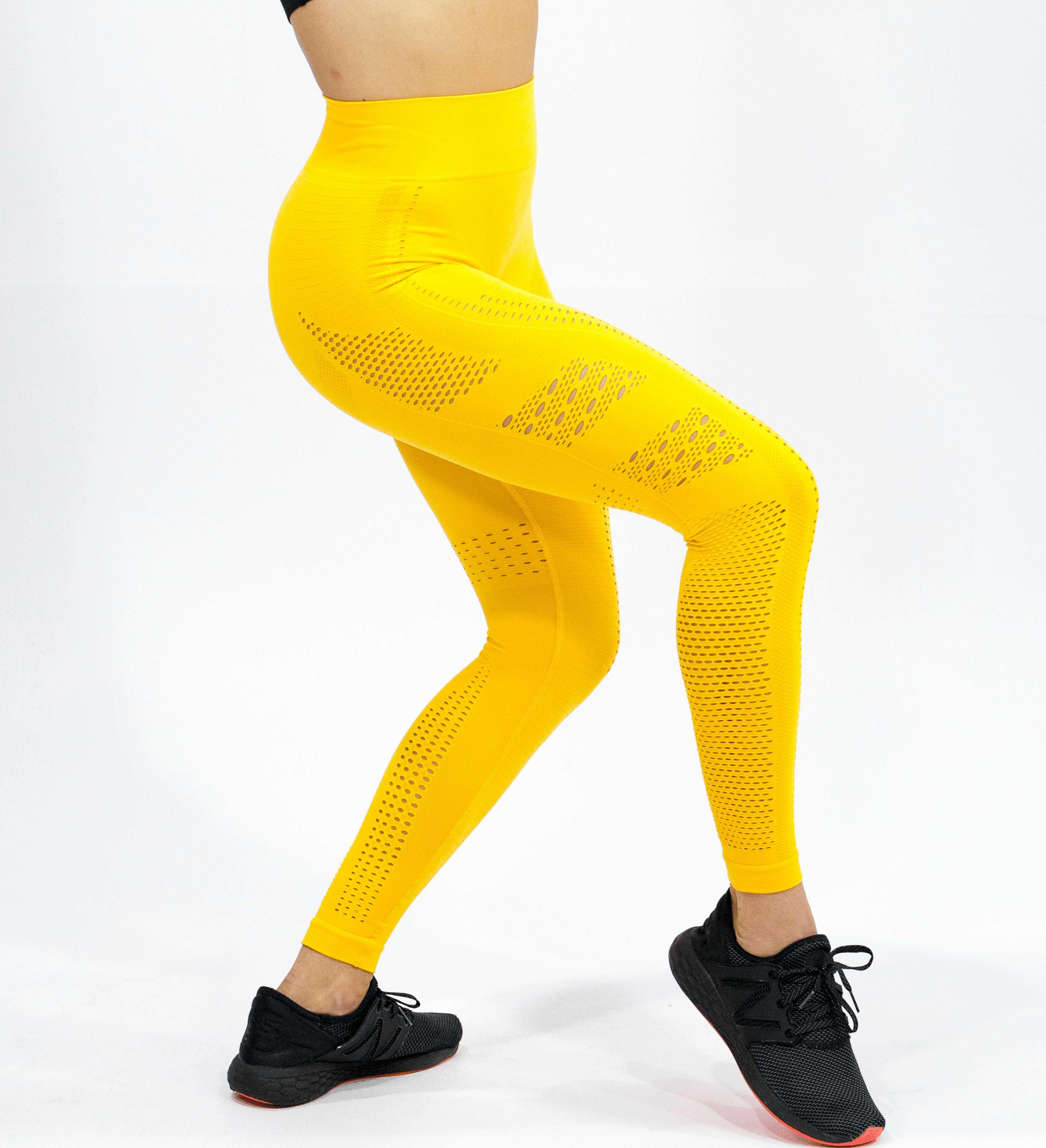 Seamless Air Leggings Yellow - Neo Noir Activewear